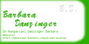 barbara danzinger business card
